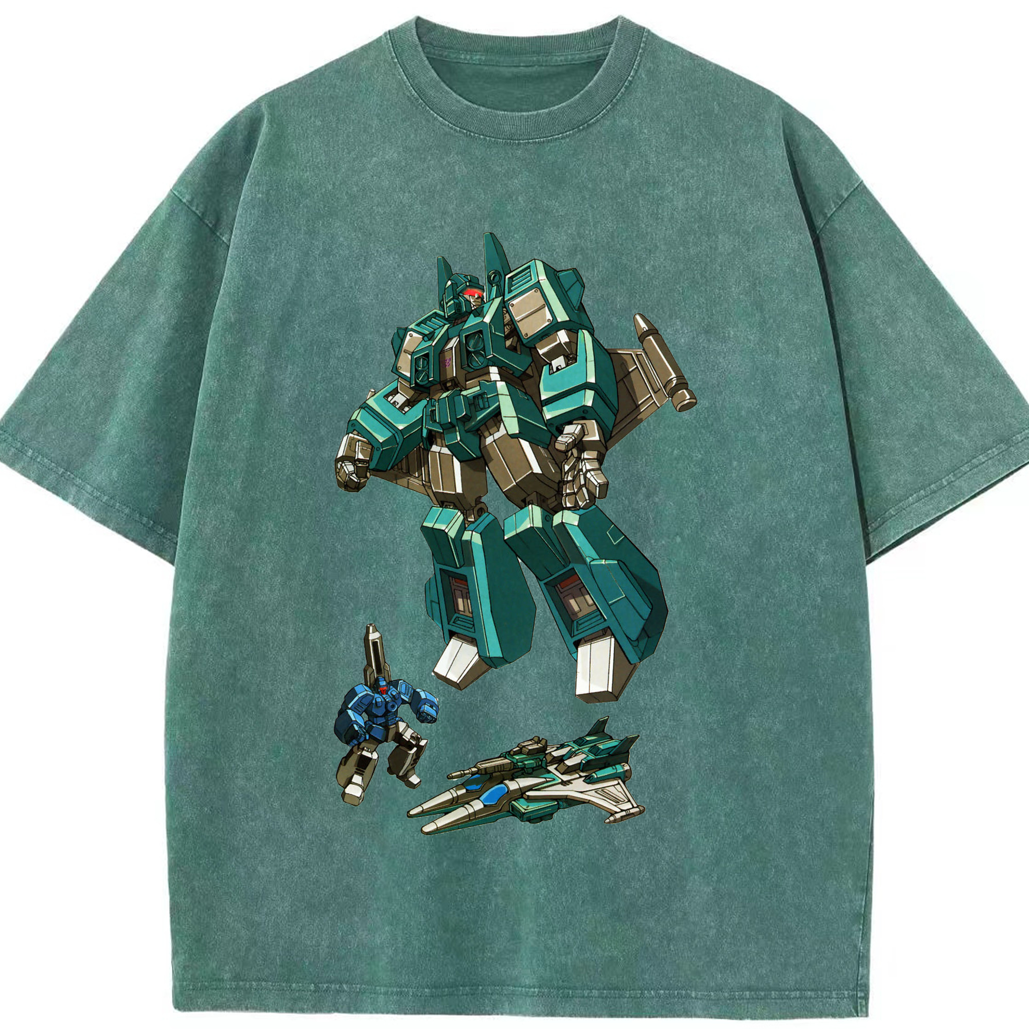 （画像用）  綿100% ヴィンテージ風 半袖Tシャツ（フロントプリント）